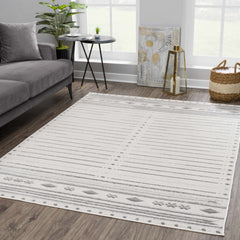 Tigri Aztec Ivory & Gray 2325 Area Rug - Clearance - Ornate Home