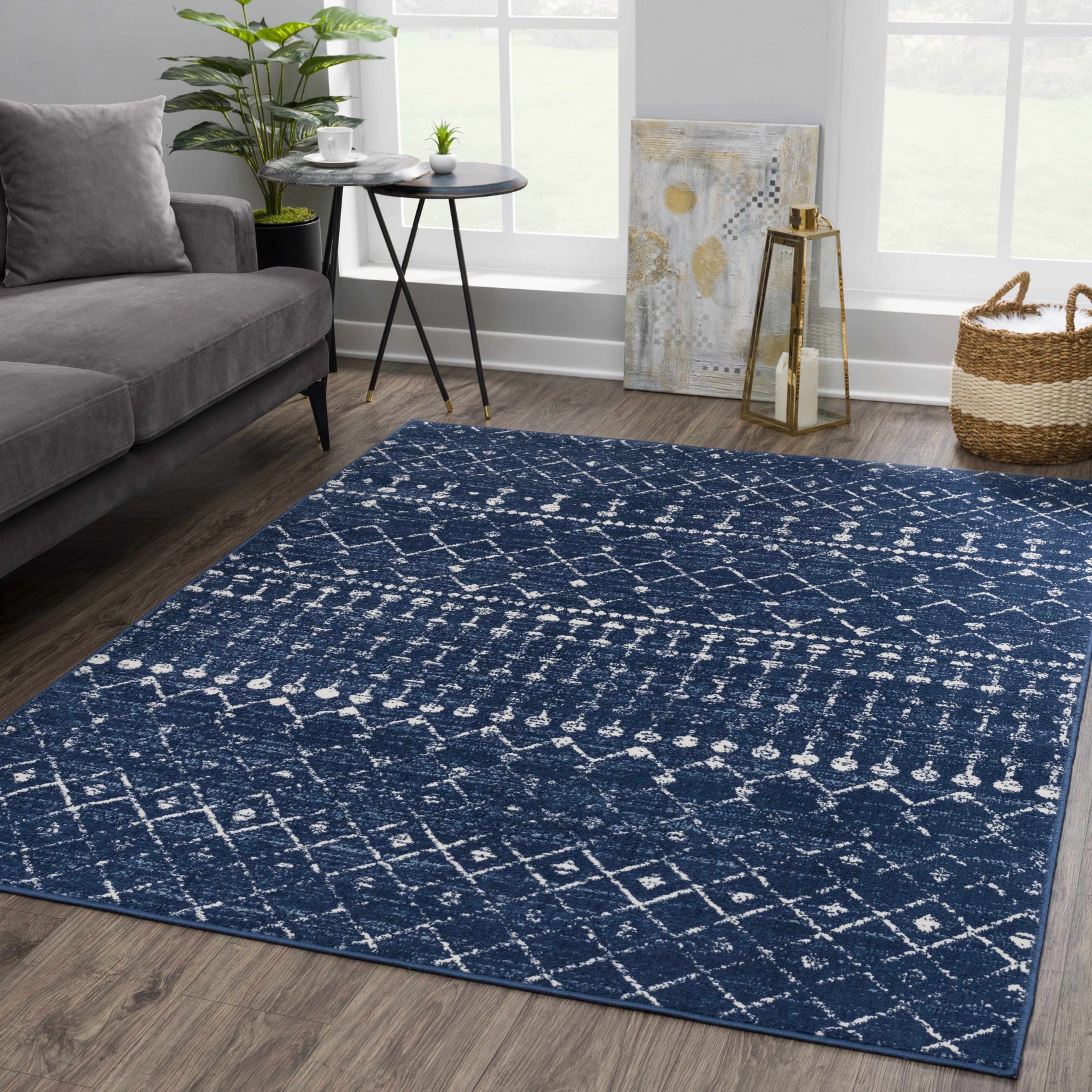 Tigrican Navy 2335 Area Rug - Clearance - Ornate Home