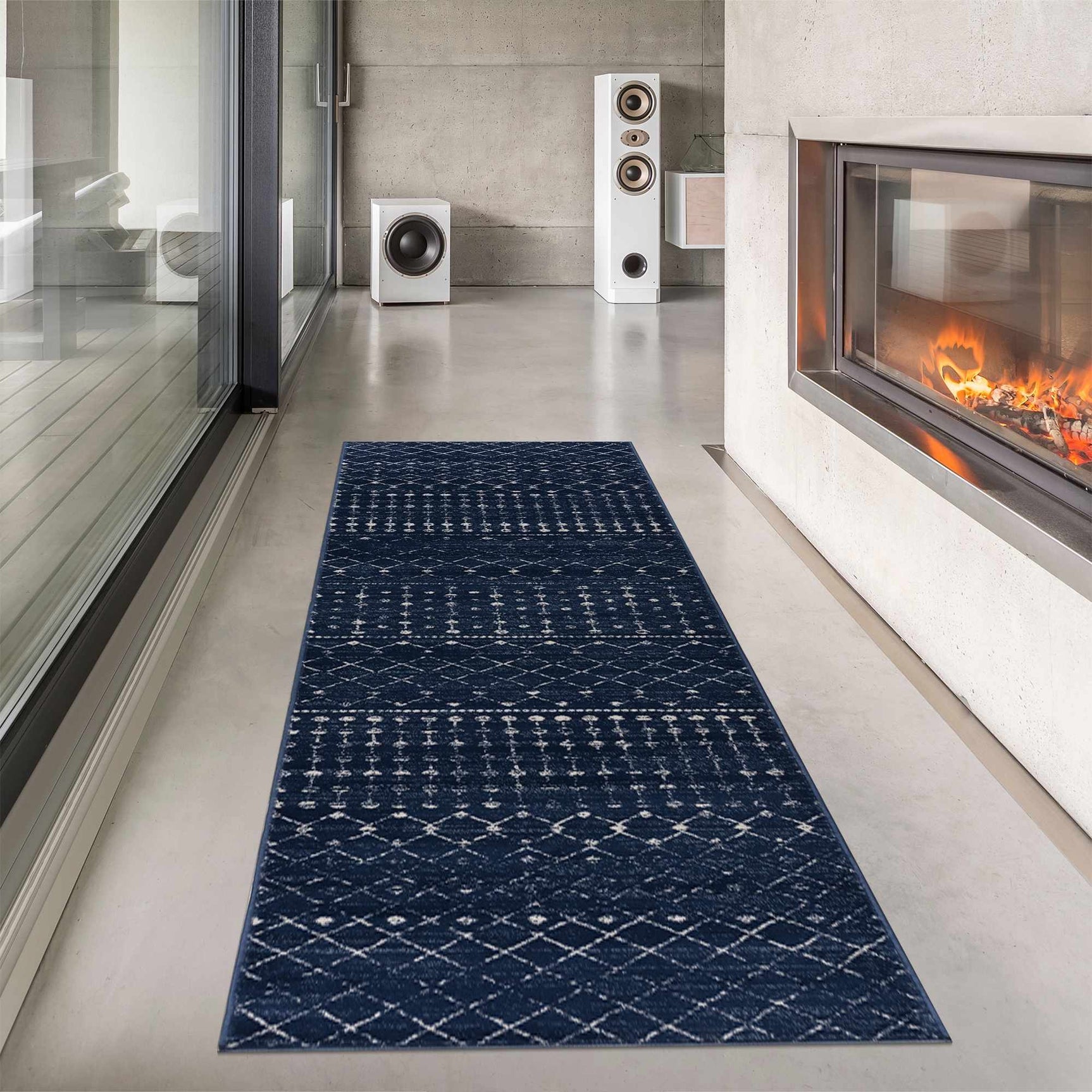Tigrican Navy 2335 Area Rug - Ornate Home