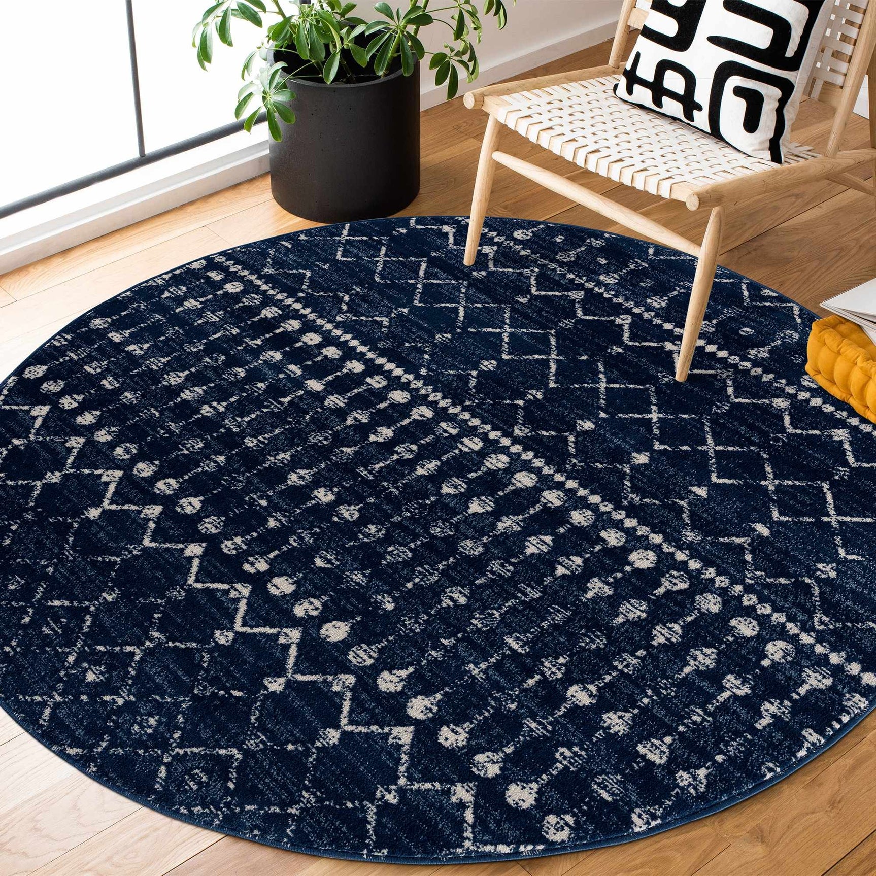 Tigrican Navy 2335 Area Rug - Ornate Home
