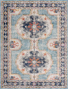 Tigried Turquoise 2308 Area Rug - Clearance - Ornate Home