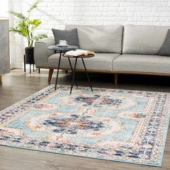 Tigried Turquoise 2308 Area Rug - Clearance - Ornate Home