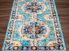 Tigried Turquoise 2308 Area Rug - Clearance - Ornate Home