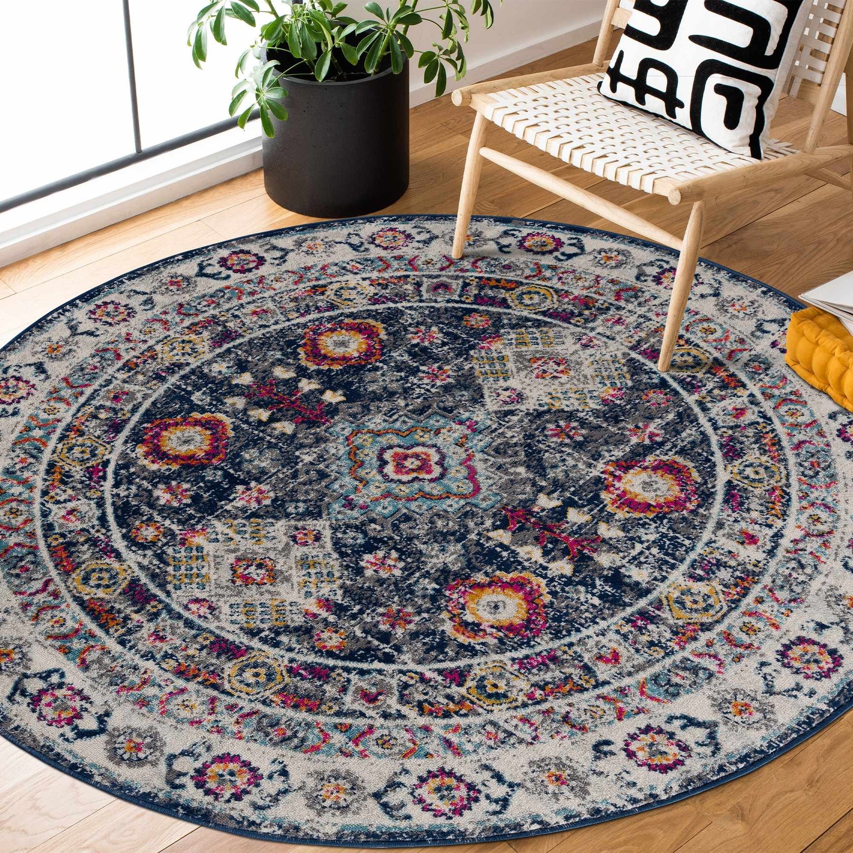 Tigrim 2307 Navy Rug - Clearance - Ornate Home