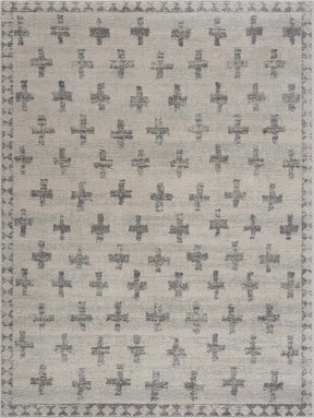 Tigris Swiss Cross Ivory&Gray Area Rug - Clearance - Ornate Home