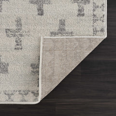 Tigris Swiss Cross Ivory&Gray Area Rug - Clearance - Ornate Home