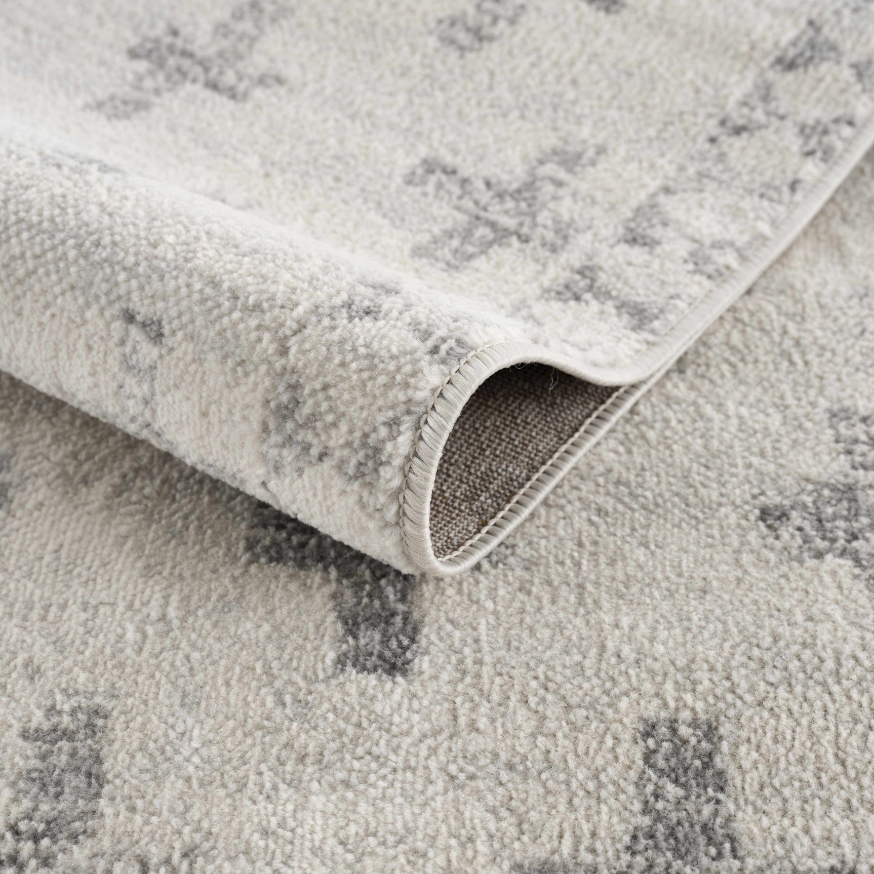 Tigris Swiss Cross Ivory&Gray Area Rug - Clearance - Ornate Home