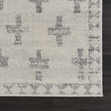 Tigris Swiss Cross Ivory&Gray Area Rug - Clearance - Ornate Home