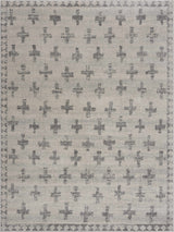 Tigris Swiss Cross Ivory&Gray Area Rug - Ornate Home