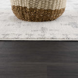 Tigris Swiss Cross Ivory&Gray Area Rug - Ornate Home