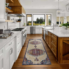 Tigrit Blue & Orange 2300 Area Rug - Clearance - Ornate Home