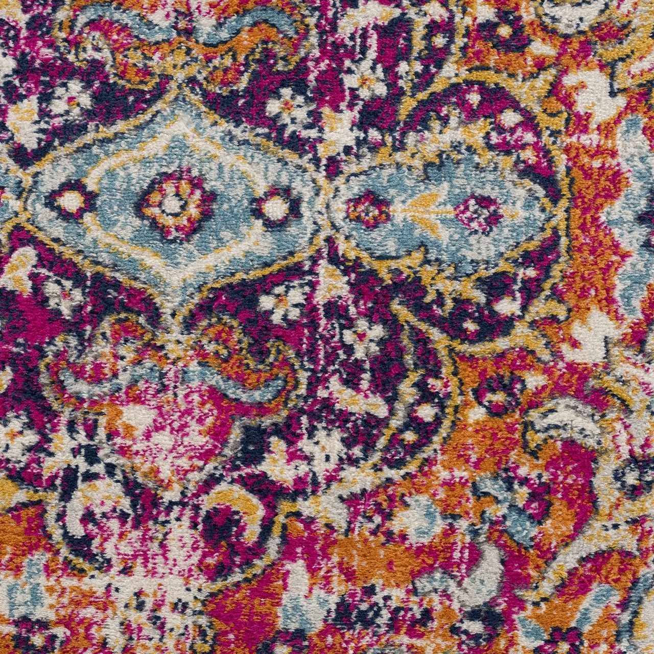 Tigrit Blue & Orange 2300 Area Rug - Clearance - Ornate Home