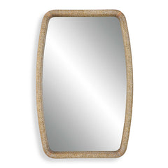 Tiki Woodtone Rattan Mirror - Ornate Home