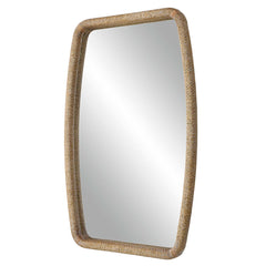 Tiki Woodtone Rattan Mirror - Ornate Home
