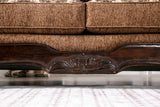 Tilde Brown/Dark Walnut Sofa - Ornate Home