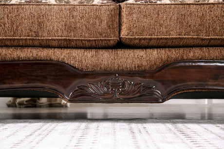 Tilde Brown/Dark Walnut Sofa - Ornate Home