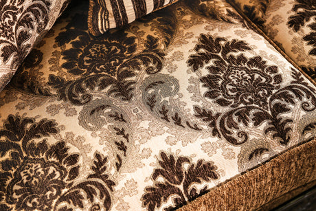 Tilde Brown/Dark Walnut Sofa - Ornate Home