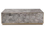 Tildon Smoky Quartz/Aged Brass Cocktail Table - Ornate Home