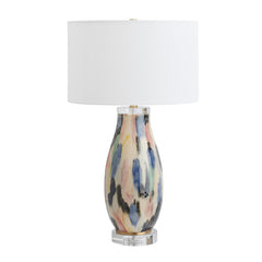 Tillery Multi/Gold Table Lamp - Ornate Home