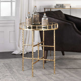 Tilly Bright Gold Accent Table - Ornate Home