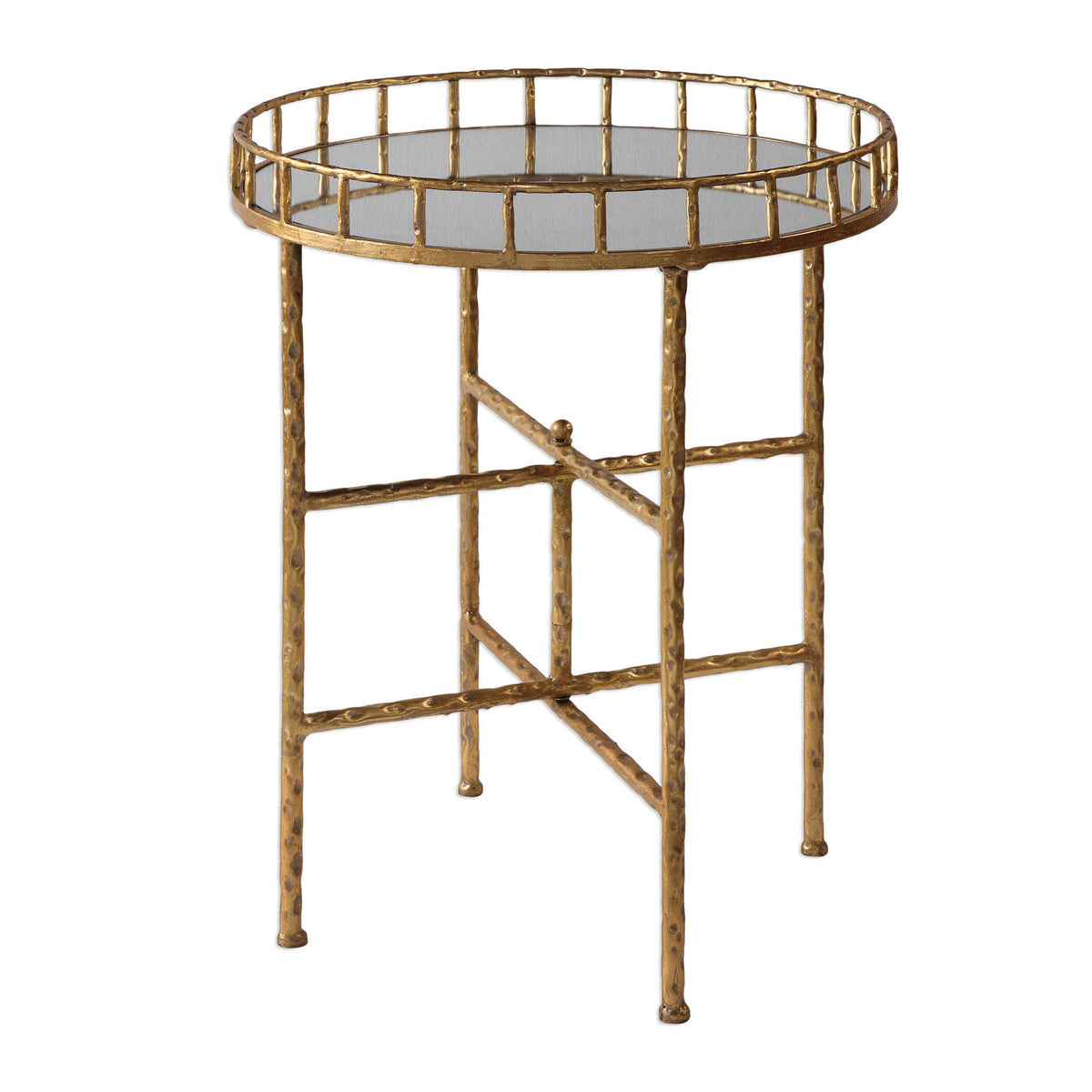 Tilly Bright Gold Accent Table - Ornate Home