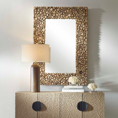 Timberwood Woodtone Rectangular Mirror - Ornate Home