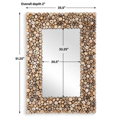 Timberwood Woodtone Rectangular Mirror - Ornate Home
