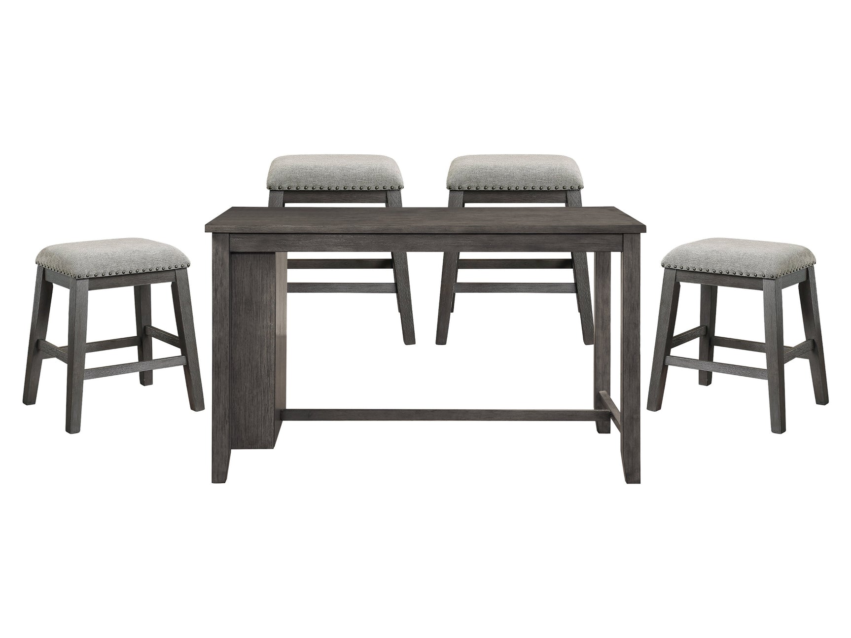 Timbre Gray 5-piece Dinig Table Set - Ornate Home