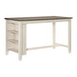 Timbre Whitewash Counter Height Table - Ornate Home