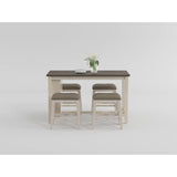 Timbre Whitewash Counter Height Table - Ornate Home