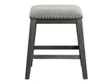 Timbre Wire-Brushed Gray Counter Height Stool - Ornate Home