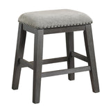 Timbre Wire-Brushed Gray Counter Height Stool - Ornate Home