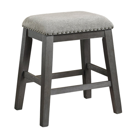 Timbre Wire-Brushed Gray Counter Height Stool - Ornate Home