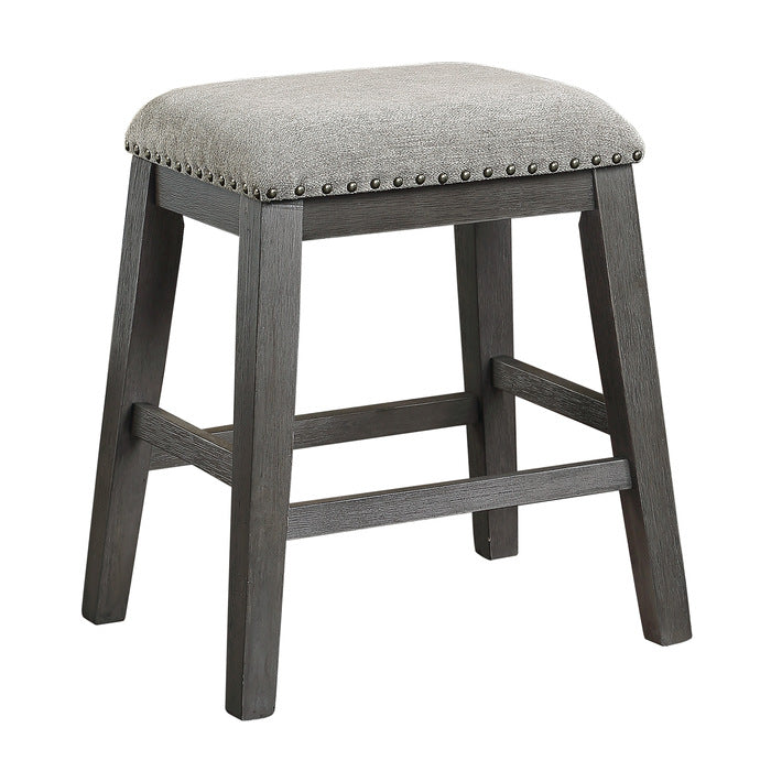 Timbre Wire-Brushed Gray Counter Height Stool - Ornate Home