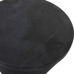 Time's Up Black Hourglass Shaped Drink Table - Ornate Home