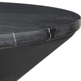 Time's Up Black Hourglass Shaped Side Table - Ornate Home