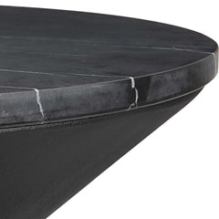 Time's Up Black Hourglass Shaped Side Table - Ornate Home
