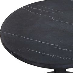 Time's Up Black Hourglass Shaped Side Table - Ornate Home