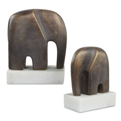 Timeless Tusk Bronze Sculptures (Set of 2) - Ornate Home