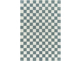 Timin Blue Gray Checkered Area Rug - Ornate Home
