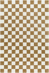 Timin Camel Checkered Area Rug - Clearance - Ornate Home