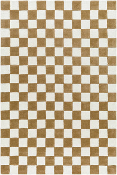 Timin Camel Checkered Area Rug - Clearance - Ornate Home