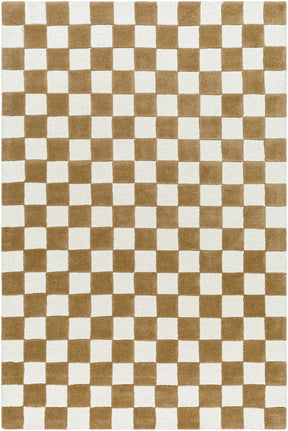 Timin Camel Checkered Area Rug - Clearance - Ornate Home