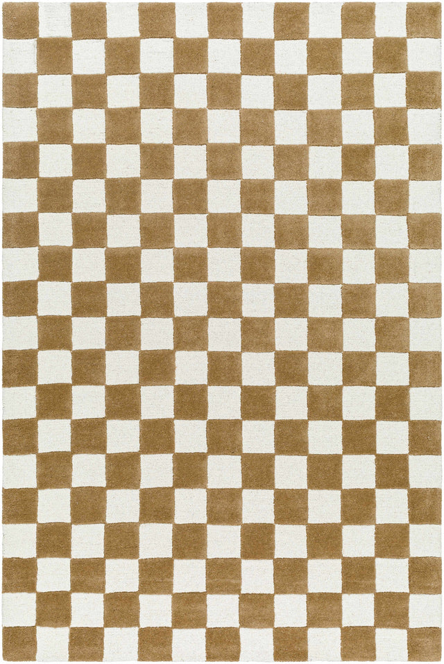 Timin Camel Checkered Area Rug - Clearance - Ornate Home