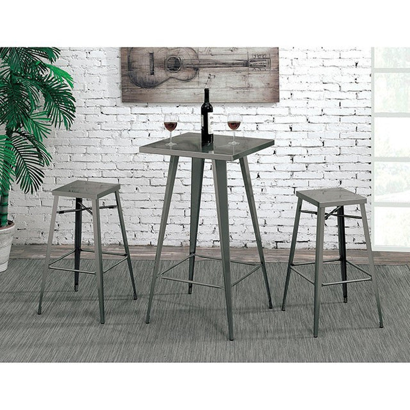 Timon Gun Metal 42" BAR TABLE - Ornate Home