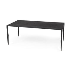 Timothy Black Ebony Iron Coffee Table - Ornate Home