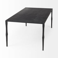 Timothy Black Ebony Iron Coffee Table - Ornate Home