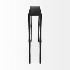 Timothy Black Ebony Iron Console Table - Ornate Home