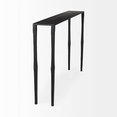 Timothy Black Ebony Iron Console Table - Ornate Home