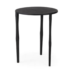 Timothy Black Ebony Iron Side Table